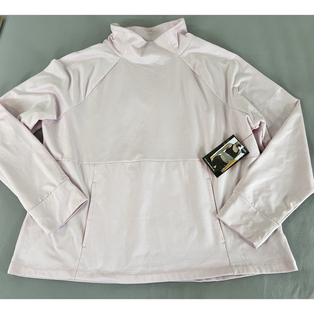 Avía Women's Mock Neck Long Sleeve Pull Over Top Sz XXXL‎ NWT Pink - Picture 5 of 11